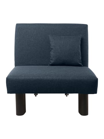 others FALTSESSEL Kalomira Bezug Flachgewebe Metall schwarz / blau