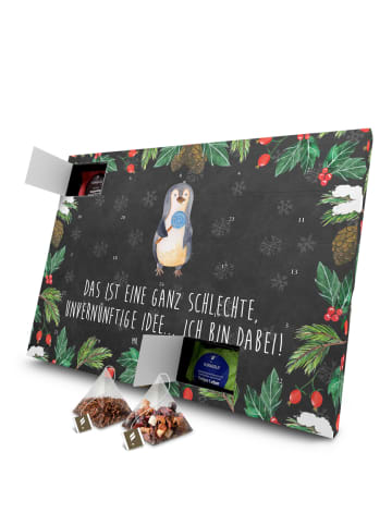 Mr. & Mrs. Panda Adventskalender Pinguin Lolli mit Spruch in Kreidetafel