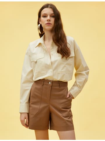 KOTON Shirt in Grauweiß