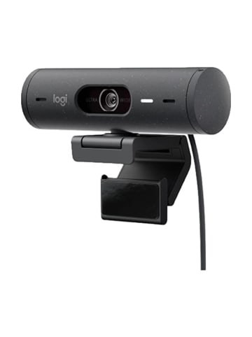 Logitech Full HD-Webcam Klemm-Halterung, Stereo-Mikrofon, Integrierte in Schwarz