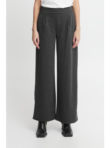 ICHI Freizeithose IHKATE Straight fit in Dark grey melange