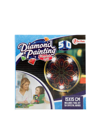 Toi-Toys DIY - Diamantlampe - Mandala (5D) in mehrfarbig