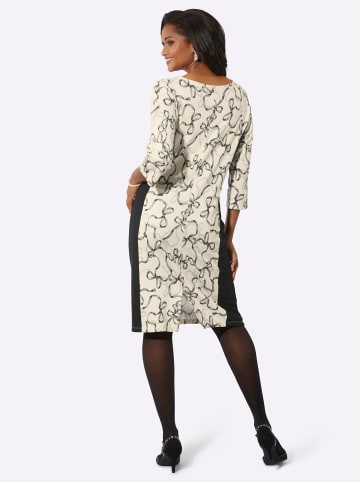 WITT WEIDEN Jersey-Kleid in champagner-graphit-bedruckt