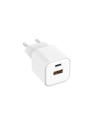Anycubic Setty Wandladegerät USB-A + USB-C 20W LSGaN-AC-200 weiß