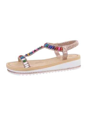 Ital-Design Sandale & Sandalette in Champagner