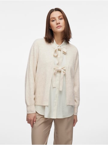 Vila Strickoberteil in Super Light Natural Melan