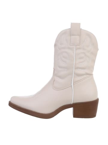 Ital-Design Stiefelette in Beige