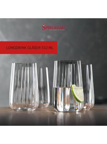 Spiegelau 4er Set Longdrinkgläser Lifestyle 510 ml transparent in transparent