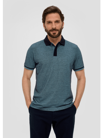 S. Oliver Polo-Shirt kurzarm in Blau