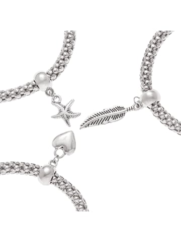 LASCANA Armband Set in silberfarben