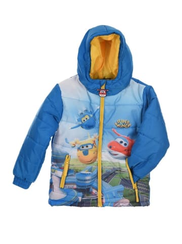 Super Wings Winterjacke gesteppt mit Reißverschluss in Blau