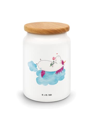 Mr. & Mrs. Panda Keksdose Einhorn Verliebt ohne Spruch in Weiß