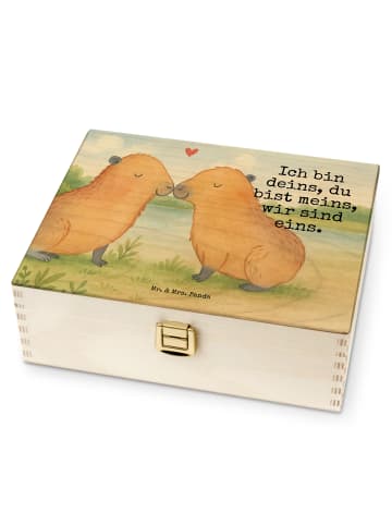 Mr. & Mrs. Panda Tee Aufbewahrung Capybara Liebe Design mit Spruch in Weiß