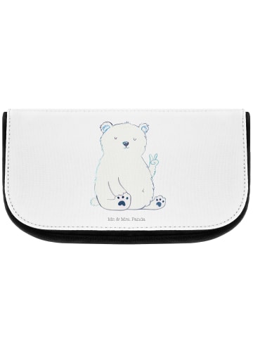 Mr. & Mrs. Panda kosmetiktäschchen Eisbär Faul ohne Spruch in Weiß