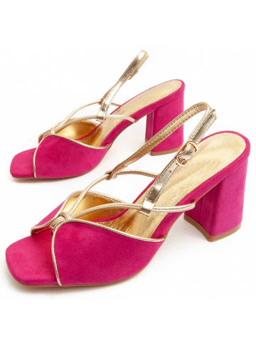 Montevita Sandalen mit Absatz, Größe 6, in Rosa