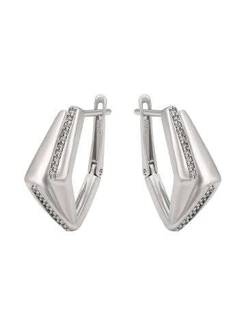 faina Women Huggie Earrings in Silver