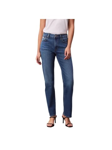 Blau Baumwolle Mom-Jeans