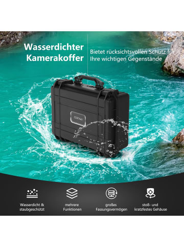 COSTWAY Hartschalen-Kamerakoffer 13" in Schwarz