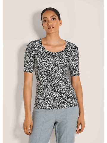 MADELEINE Halbarmshirt mit Animal-Print in grau / schwarz