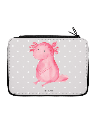 Mr. & Mrs. Panda Federmappe Axolotl Niedlich ohne Spruch in Grau Pastell