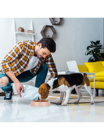 relaxdays 2 x Anti Schling Napf in Rosa - 400 ml