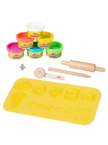 roba Play-Doh Starterset – 3D-Kreativmatte, FSC-Holzwerkzeuge & 6 Dosen, ab 3 Jahren