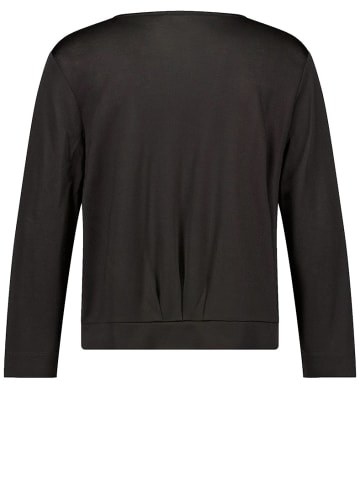 Gerry Weber Offener Cardigan mit Faltendetail in Schwarz