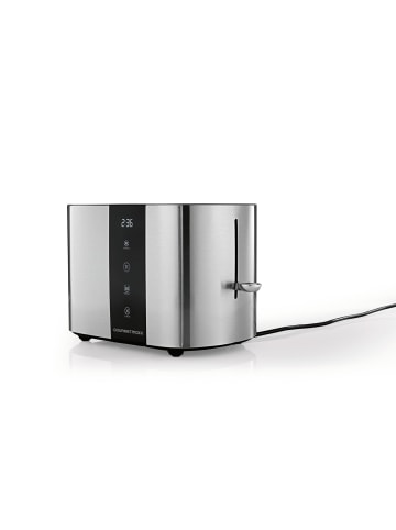 Gourmet Maxx Toaster 2 Scheiben Kurzschlitz 800W Edelstahl mit Touch-Display Weiß