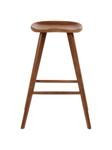 Beliani 2-tlg Barhocker CANDO in Braun