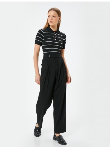 KOTON Sweater in Schwarz Gestreift