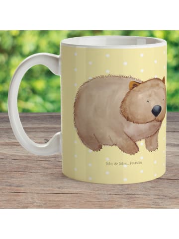 Mr. & Mrs. Panda Kindertasse Wombat ohne Spruch in Gelb Pastell