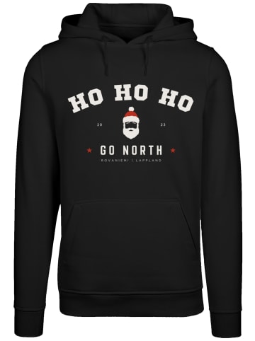 F4NT4STIC Hoodie Ho Ho Ho Santa Weihnachten PLUSSIZE in schwarz