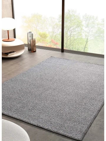 Atticgo Waschbarer Kurzflor-Teppich PETRA in silber