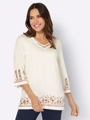 Sieh an! Tunikashirt in ecru-bedruckt