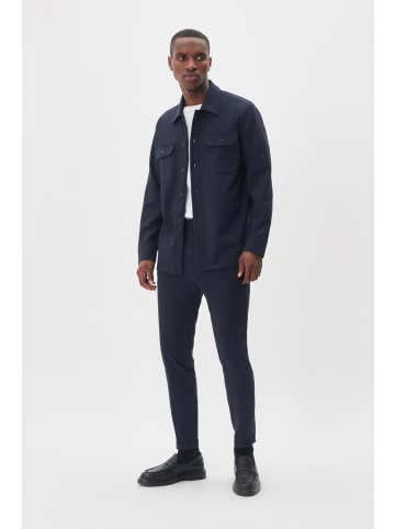 Matinique Overshirts MAdamo Gerade Passform in Dark Navy