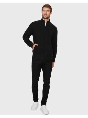 Threadbare Strickjacke Kade Zip in Black