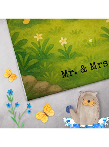 Mr. & Mrs. Panda Handtuch Waldtiere Aloha Design ohne Spruch in Weiß