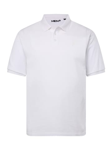 Men Plus Poloshirt in schneeweiß