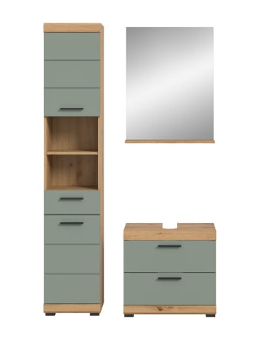 ebuy24 Badmöbelset Scout Staubgrün 112 x 34 cm
