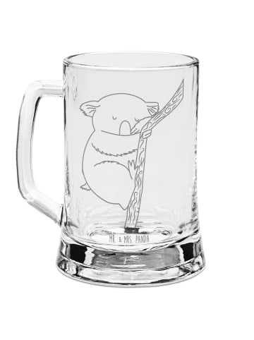 Mr. & Mrs. Panda Gravur Bierkrug Koalabär ohne Spruch in Transparent