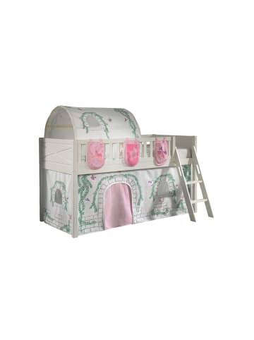 58 aufm Kessel KINDERBETT Karyl 208x114x135 Massivholz Weiß Textilset Birdy 4