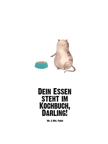 Mr. & Mrs. Panda Trinkflasche Aus Edelstahl Katze Fressen mit Sp... in Weiß