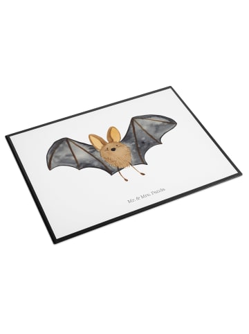 Mr. & Mrs. Panda Tischunterlage Fledermaus Flügel ohne Spruch in Weiß