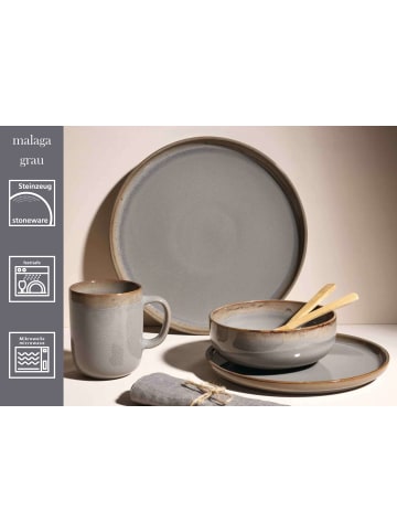 Ritzenhoff & Breker 6er Set Dessertteller Malaga ø 22 cm in Grau