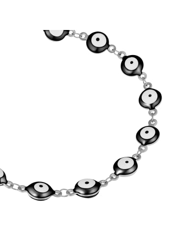 True Rebels Armband Allsehendes Auge aus Edelstahl in silber