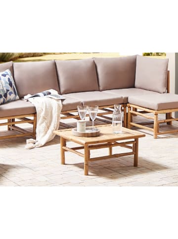 Beliani Couchtisch CERRETO in Braun - (W) 64 x (H) 20 x (L) 55 cm