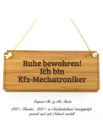 Mr. & Mrs. Panda Türschild Kfz-Mechatroniker mit Spruch in Keine Angabe
