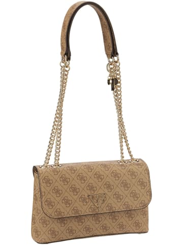 Guess Handtasche Eco Erica Conv Flap Logo in Latte Logo