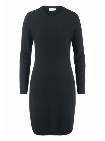 Hessnatur Hessnatur Strickkleid Regular aus Bio-Schurwolle mit Cashmere in schwarz