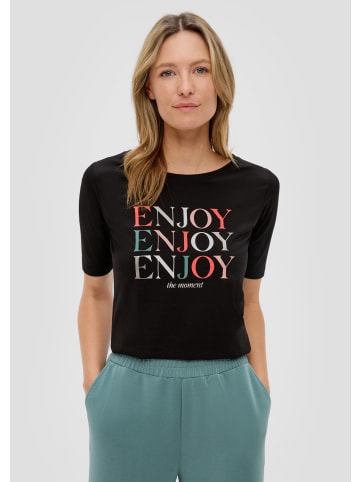 s.Oliver T-Shirt in 99D0_schwarz